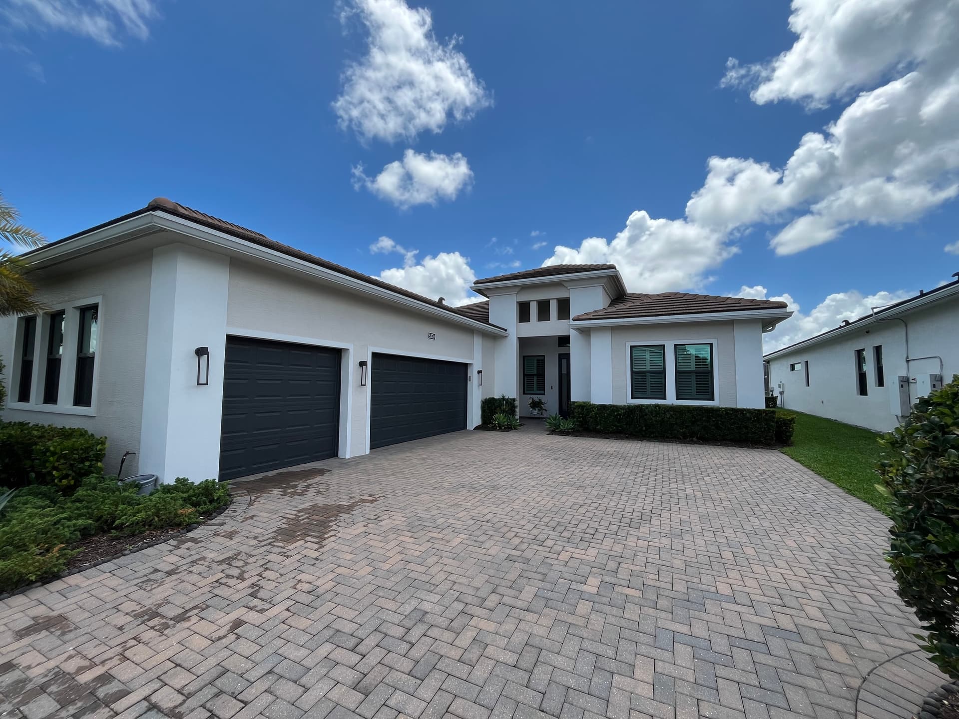 Exterior Window Cleaning on a Stunning Westlake FL Home image