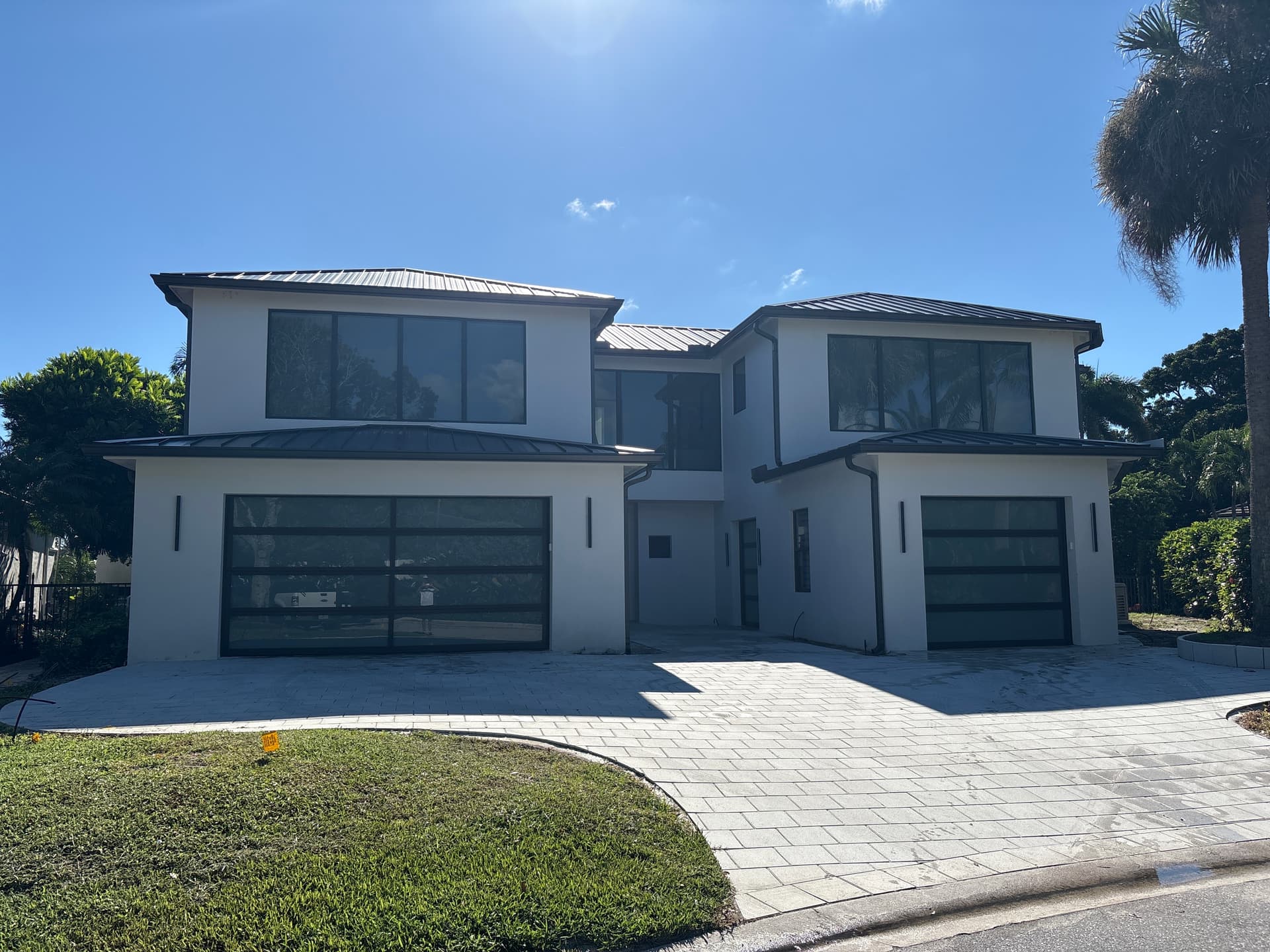 Exterior Window Cleaning on a Modern Jupiter Home image